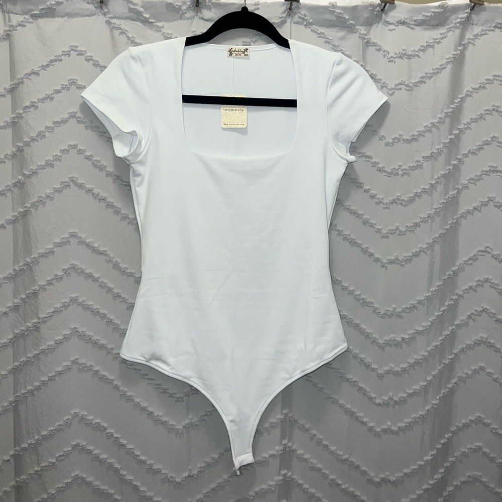 New with tags! White Square Neck Bodysuit